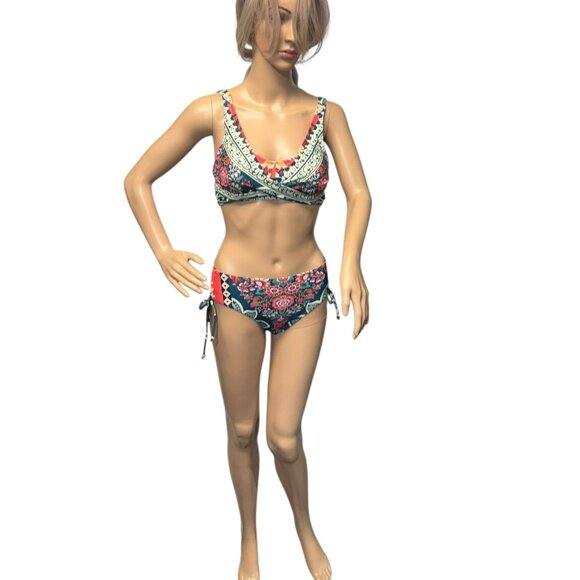 NWT Two-piece Floral Print Bikini Set - Size XS - Picture 1 of 13